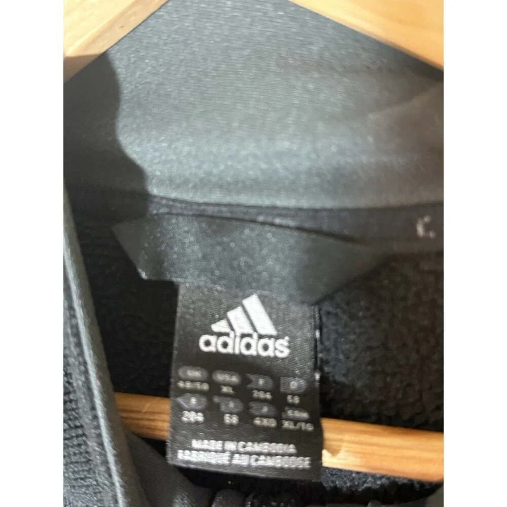 adidas Men's Full Zip Black Sweater / Sweatshirt - Size XL